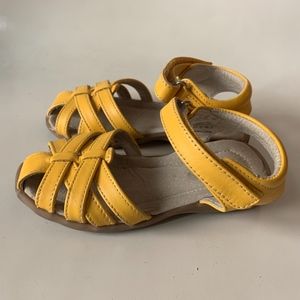 EUC See Kai Run Girls' Camila YELLOW Sandals 10 M